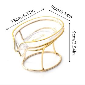 1pc, Soap Box Household Drain Soap Box Creative No-punch Storage Shelf Soap Dish Bathroom Accessories (style: 2)