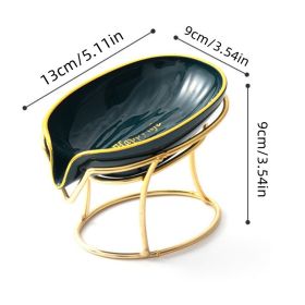 1pc, Soap Box Household Drain Soap Box Creative No-punch Storage Shelf Soap Dish Bathroom Accessories (style: 1)